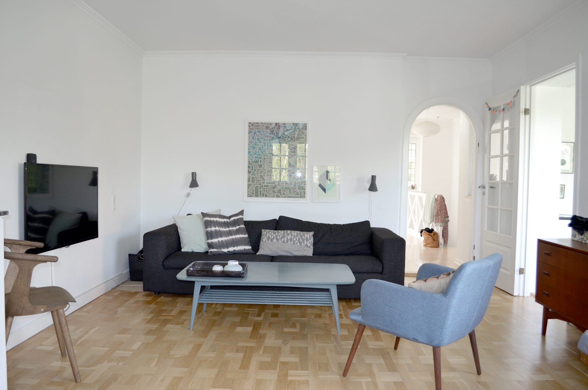 Stuen ble helt ny – sjekk forvandlingen! – rom123 L formet stue