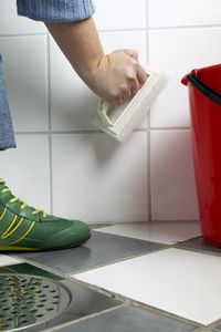 fin skurepad rengjøre bad